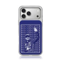 Max Verstappen Red Bull F1 waving iPhone 17 Pro Max Electroplated Silver Case1