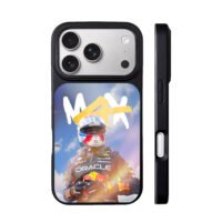 Max Verstappen Red Bull F1 with MAX iPhone 17 Pro Max Black Case
