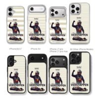 Max Verstappen Red Bull Racing F1 car Chris Brown Phone Case Black Electroplated Silver For Iphone 11 To 17