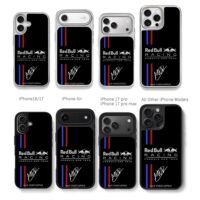Max Verstappen Red Bull Racing F1 Chris Brown Phone Case Black Electroplated Silver For Iphone 11 To 17