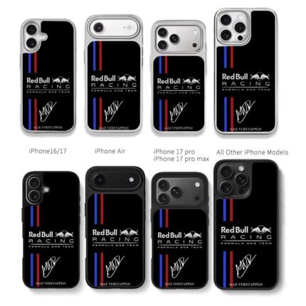 Max Verstappen Red Bull Racing F1 Chris Brown Phone Case Black Electroplated Silver For Iphone 11 To 17