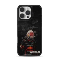 Max Verstappen RedBull F1 champ art iPhone 16 Pro Max Black Case