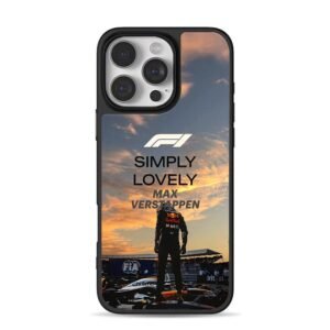 Max Verstappen RedBull F1 race iPhone 16 Pro Max Black Case