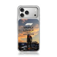 Max Verstappen RedBull F1 race iPhone 17 Pro Max Electroplated Silver Case1
