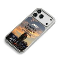 Max Verstappen RedBull F1 race iPhone 17 Pro Max Electroplated Silver Case2