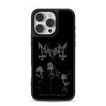 Mayhem black metal zombie skull art iPhone 16 Pro Max Black Case