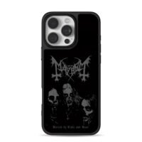 Mayhem black metal zombie skull art iPhone 16 Pro Max Black Case
