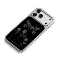 Mayhem black metal zombie skull art iPhone 17 Pro Max Electroplated Silver Case2
