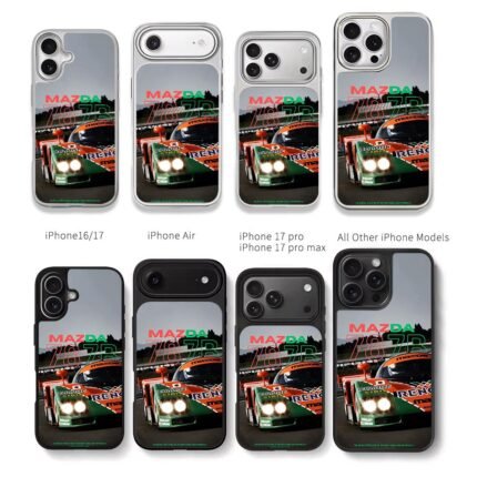 Mazda 787B iconic Le Mans race car Chris Brown Phone Case Black Electroplated Silver For Iphone 11 To 17