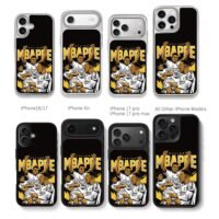 Mbappe Real Madrid celebrating art Chris Brown Phone Case Black Electroplated Silver For Iphone 11 To 17