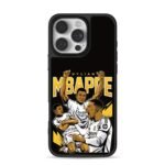 Mbappe Real Madrid celebrating art iPhone 16 Pro Max Black Case