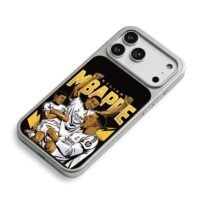 Mbappe Real Madrid celebrating art iPhone 17 Pro Max Electroplated Silver Case2