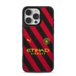 MCFC Puma Etihad stripe jersey iPhone 16 Pro Max Black Case