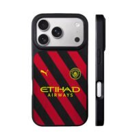 MCFC Puma Etihad stripe jersey iPhone 17 Pro Max Black Case