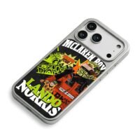 McLaren Boy Lando Norris F1 art iPhone 17 Pro Max Electroplated Silver Case2