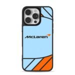 McLaren F1 blue orange black livery iPhone 16 Pro Max Black Case