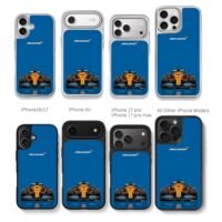 McLaren F1 race car blue background Chris Brown Phone Case Black Electroplated Silver For Iphone 11 To 17