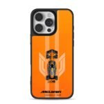 McLaren F1 race car orange top view iPhone 16 Pro Max Black Case