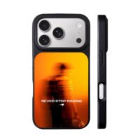 McLaren F1 racer Never Stop Racing iPhone 17 Pro Max Black Case