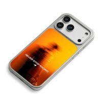 McLaren F1 racer Never Stop Racing iPhone 17 Pro Max Electroplated Silver Case2