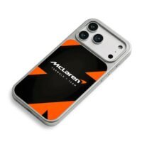 McLaren F1 Team black orange pattern Phone Case for iPhone 11-17 & Samsung Galaxy S24-S26 - Image 5