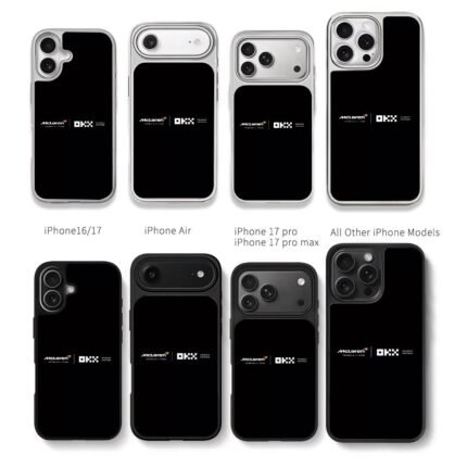 McLaren F1 Team OKX primary partner Chris Brown Phone Case Black Electroplated Silver For Iphone 11 To 17