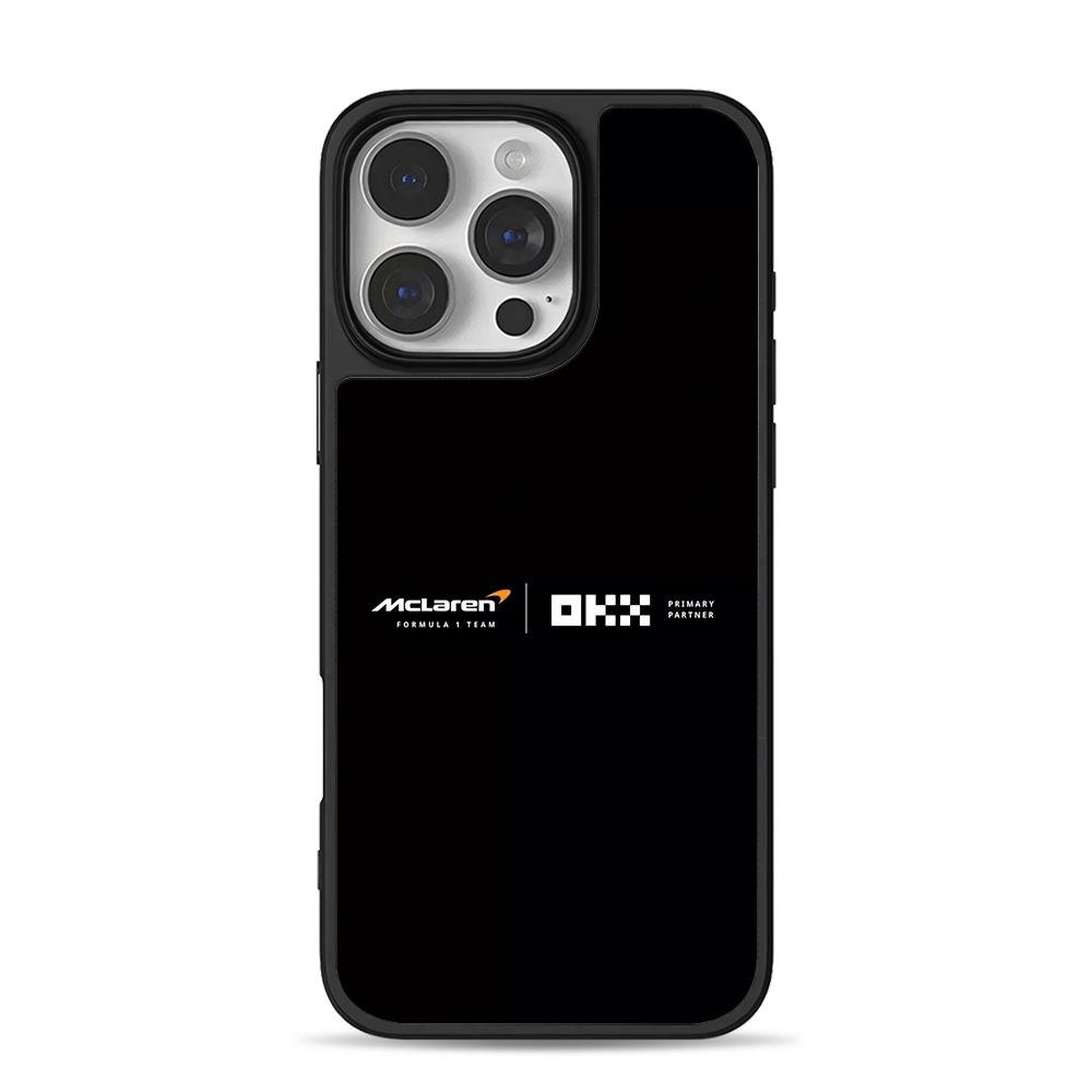 McLaren F1 Team OKX primary partner iPhone 16 Pro Max Black Case McLaren F1 Team OKX primary partner iPhone 16 Pro Max Black Case