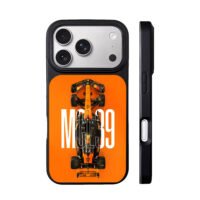 McLaren MCL39 F1 race car on orange iPhone 17 Pro Max Black Case