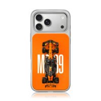 McLaren MCL39 F1 race car on orange iPhone 17 Pro Max Electroplated Silver Case1