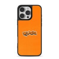 McLaren stylized logo on orange iPhone 16 Pro Max Black Case
