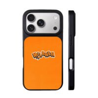 McLaren stylized logo on orange iPhone 17 Pro Max Black Case