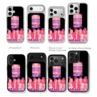 Mean Girls four girls eye collage Chris Brown Phone Case Black Electroplated Silver For Iphone 11 To 17