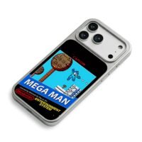 Mega Man Capcom Nintendo NES art iPhone 17 Pro Max Electroplated Silver Case2