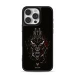 Megatron line art Decepticon logo iPhone 16 Pro Max Black Case
