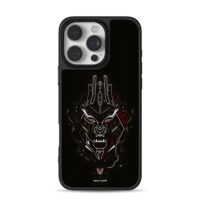 Megatron line art Decepticon logo iPhone 16 Pro Max Black Case