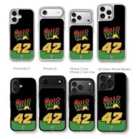 Mello Yello 42 race sunset mountain Chris Brown Phone Case Black Electroplated Silver For Iphone 11 To 17