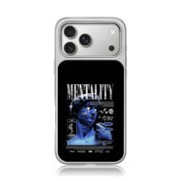 Mentality David death 2023 iPhone 17 Pro Max Electroplated Silver Case1