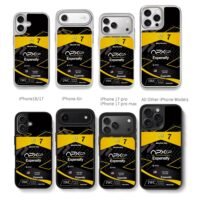 Mercedes AMG F1 livery Brad Pitt 7 Chris Brown Phone Case Black Electroplated Silver For Iphone 11 To 17