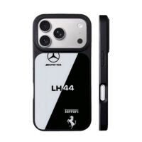 Mercedes AMG LH44 Ferrari livery iPhone 17 Pro Max Black Case