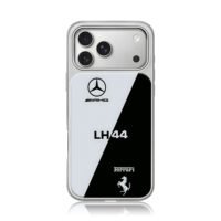 Mercedes AMG LH44 Ferrari livery iPhone 17 Pro Max Electroplated Silver Case1