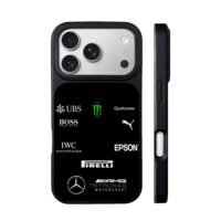 Mercedes AMG Petronas brand logos iPhone 17 Pro Max Black Case