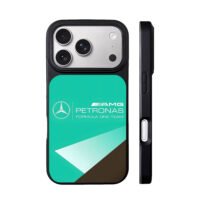 Mercedes AMG Petronas F1 teal logo iPhone 17 Pro Max Black Case