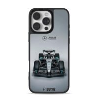 Mercedes AMG Petronas F1 W16 car iPhone 16 Pro Max Black Case