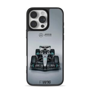 Mercedes AMG Petronas F1 W16 car iPhone 16 Pro Max Black Case