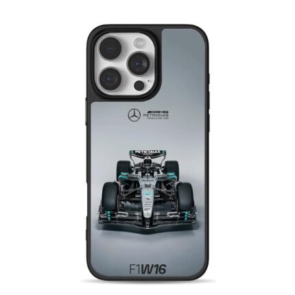 Mercedes AMG Petronas F1 W16 car iPhone 16 Pro Max Black Case