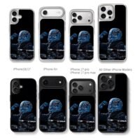 Mercedes F1 racer celebrating car Chris Brown Phone Case Black Electroplated Silver For Iphone 11 To 17