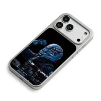 Mercedes F1 racer celebrating car iPhone 17 Pro Max Electroplated Silver Case2