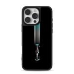 Mercedes Petronas F1 car top view iPhone 16 Pro Max Black Case