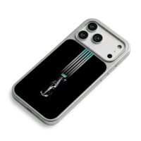 Mercedes Petronas F1 car top view iPhone 17 Pro Max Electroplated Silver Case2