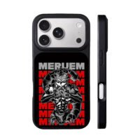 Meruem HxH repeat text anime art iPhone 17 Pro Max Black Case